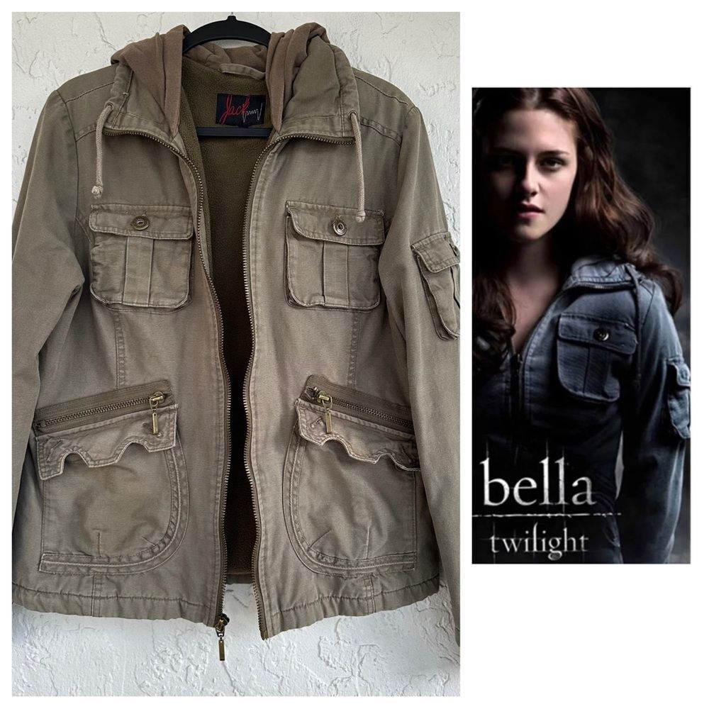BB DAKOTA JACK Jacket Women’s Medium Bella Swan Twilight Utility Hoodie Sherpa